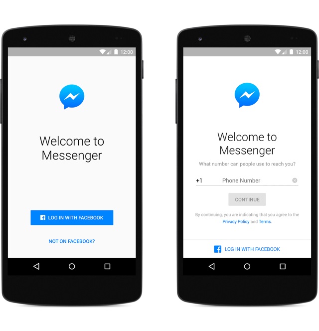 messenger sign up