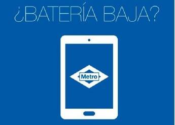 Madrid pone a disposición de Metro cargadores de móvil