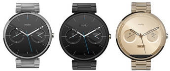 El Moto 360 llega con tres nuevos modelos de correa metálicos