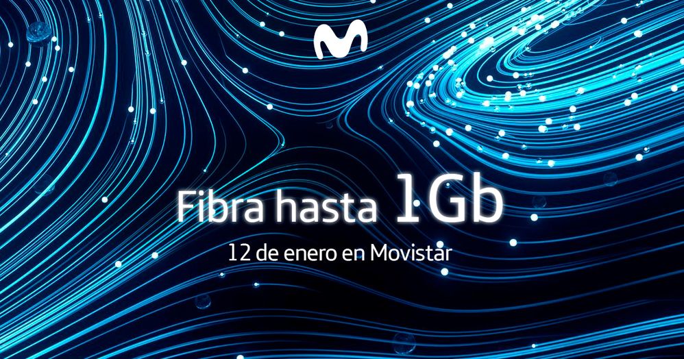 Movistar amplía la velocidad de su fibra a 1 Gbps, sin coste adicional