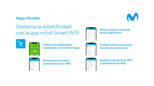 Movistar añade control parental de la red WiFi en la app Smart WiFi