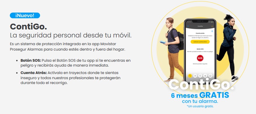 Movistar Prosegur Alarmas lanza el servicio ContiGo para asistencia ante emergencias fuera del hogar