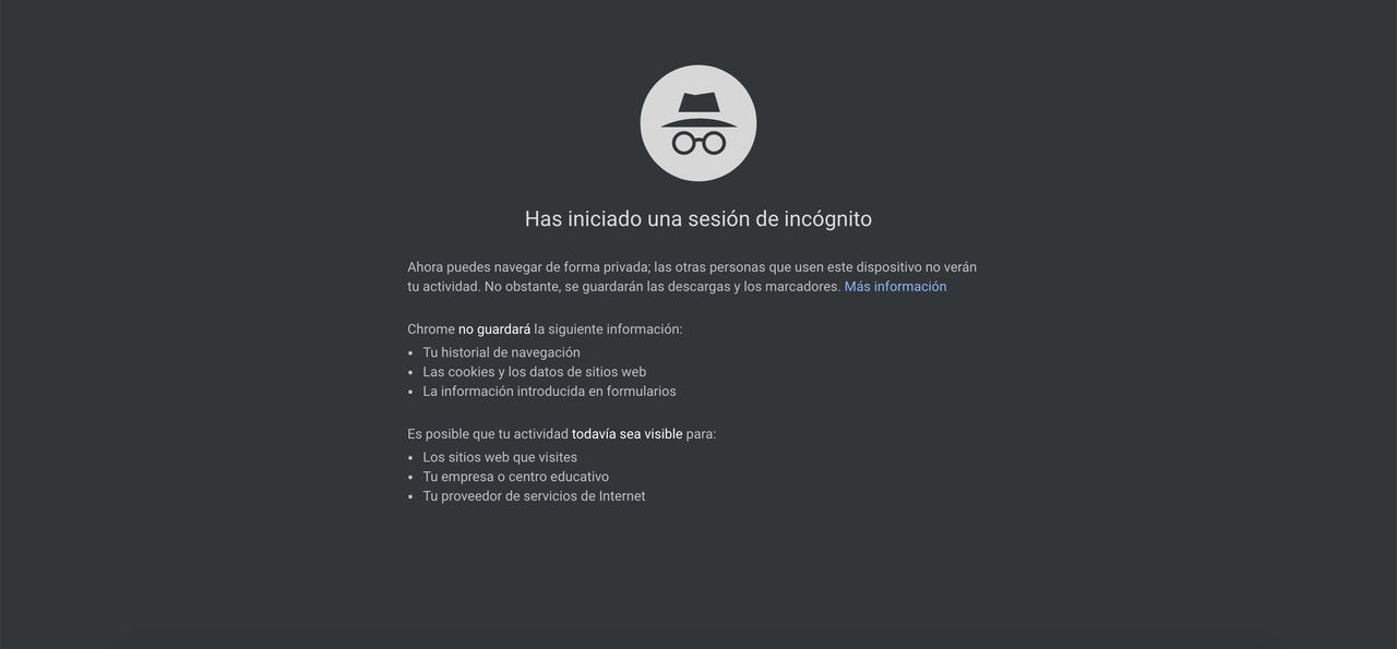 Google Chrome evitará que las webs controlen la navegación incógnita