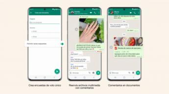 WhatsApp se actualiza con encuestas mejoradas y novedades al compartir imágenes y documentos