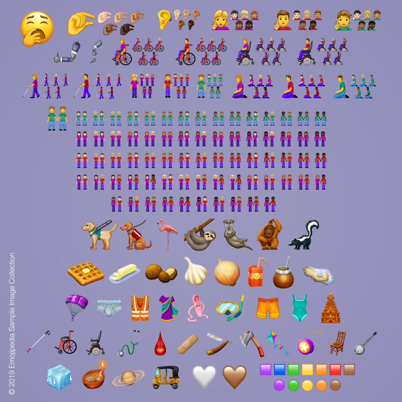Estos son los 230 nuevos emojis que llegarán este año