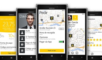 La app mytaxi, ya disponible para Windows Phone en España 