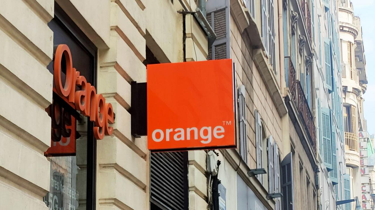 Una tienda de Orange en Marsella, Francia