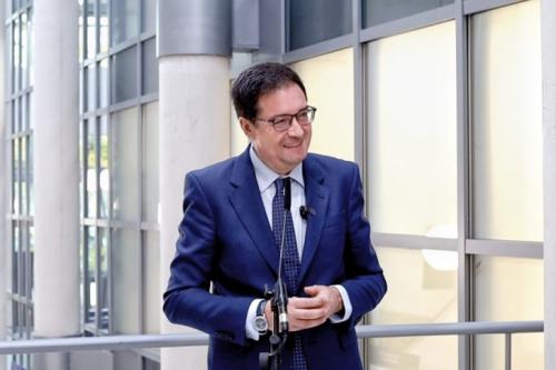 Óscar Lopez, ministro para la Transformación Digital y de la Función Pública, durante su intervención en Cumbre Global de la Alianza para el Gobierno Abierto