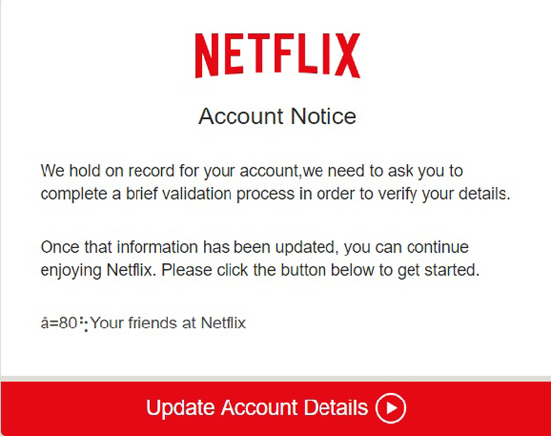 Alertan de campaña de phising con Netflix
