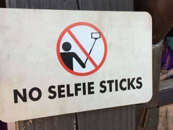 Palo selfie prohibido 