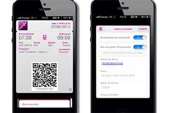 Lleva tus billetes de Renfe en Passbook