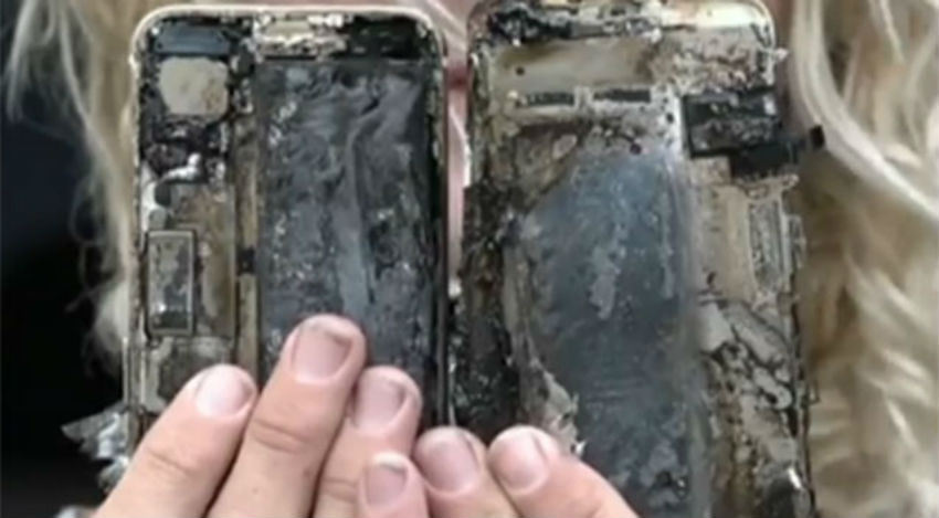 Un iPhone 7 se incendia dentro de un coche en Australia