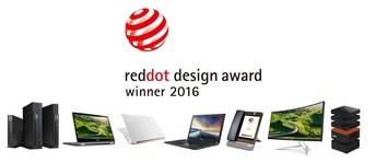 Descubre los siete productos Acer que han recibido el premio Red Dot: Product Design 2016