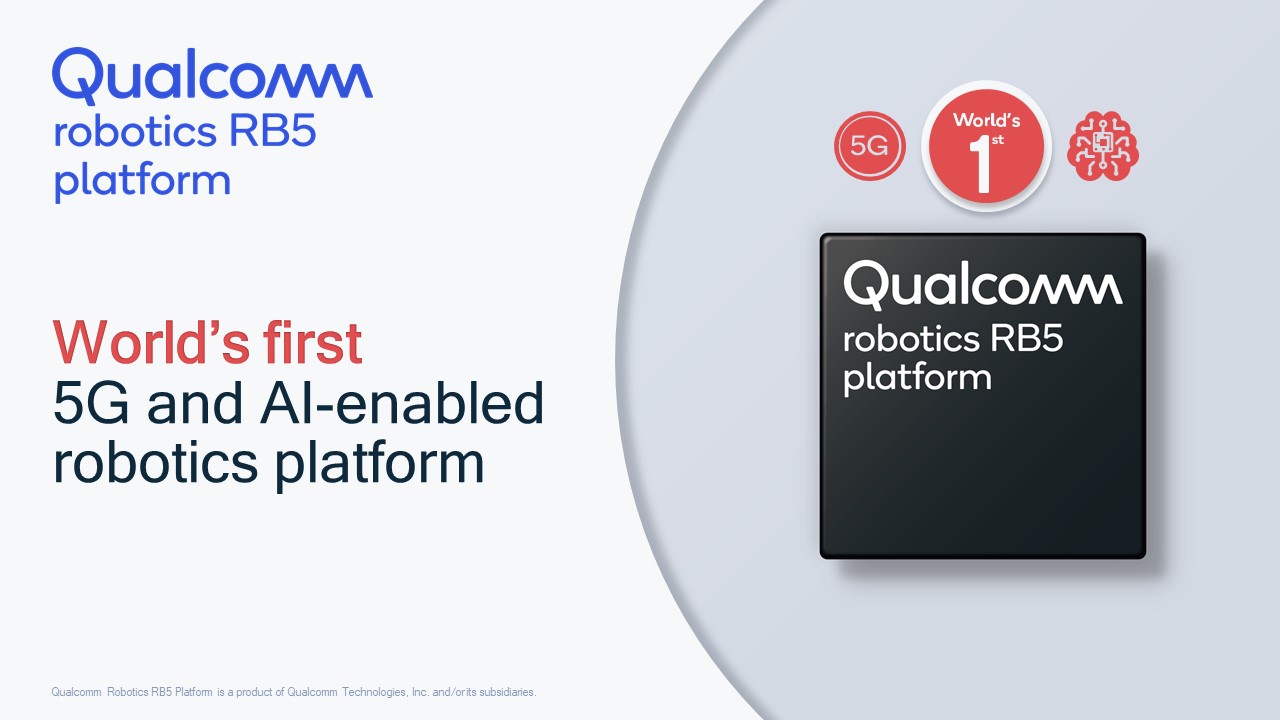 Qualcomm lanza RB5, la primera plataforma de robótica 5G con IA integrada