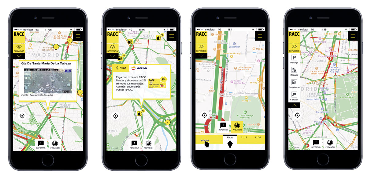 La aplicación RACC Europa, competencia para Waze y Maps
