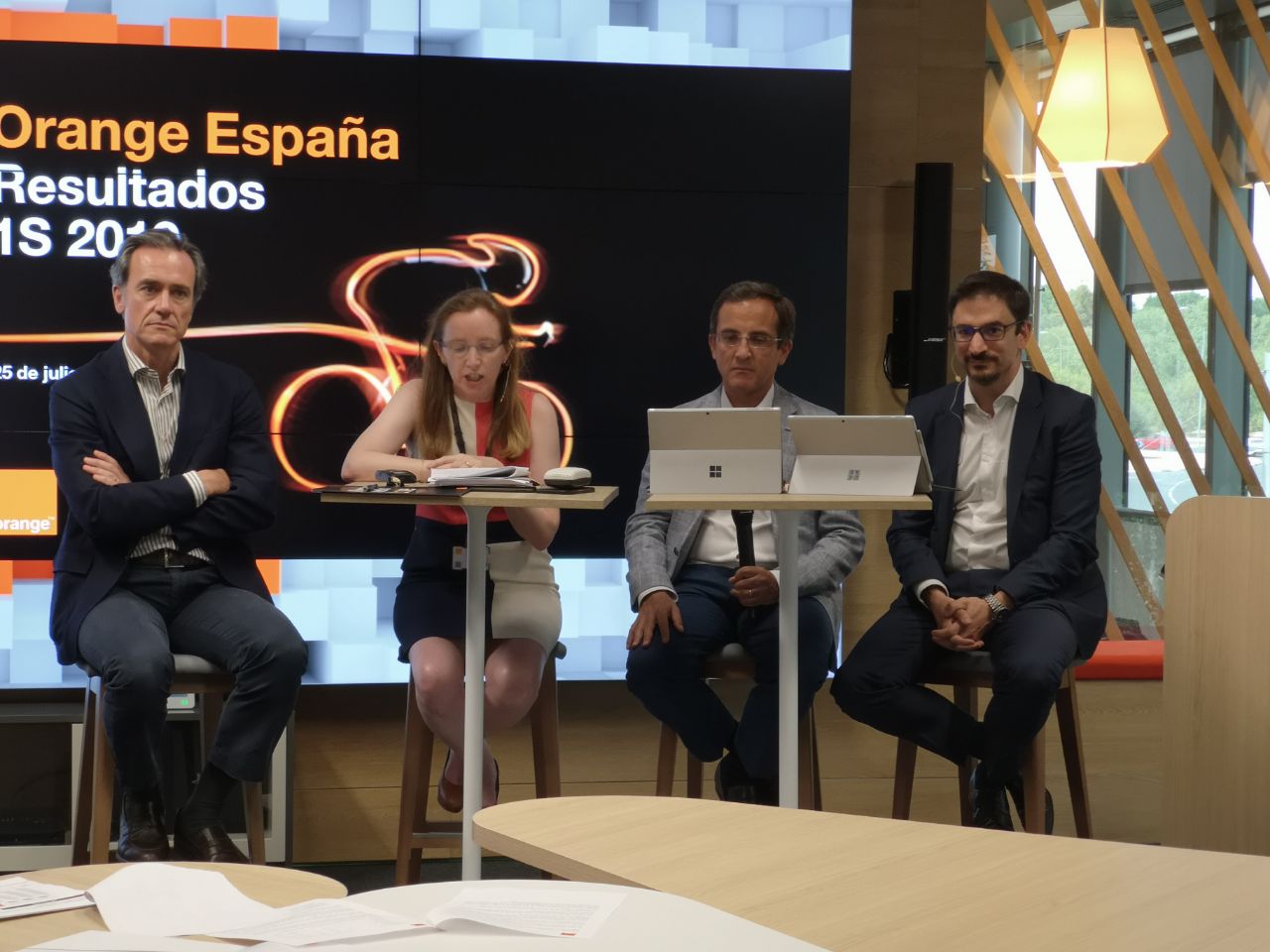 Presentación de resultados de Orange España