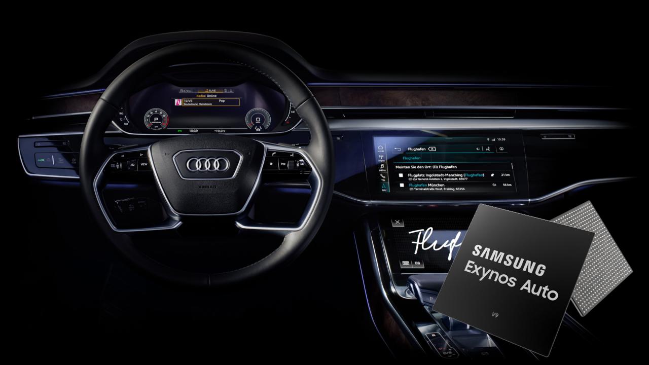 Samsung integrará su procesador Exynos Auto V9 en la plataforma de información y entretenimiento de Audi