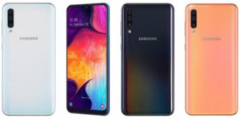 Samsung presenta el Samsung Galaxy A50 durante el MWC Barcelona 2019