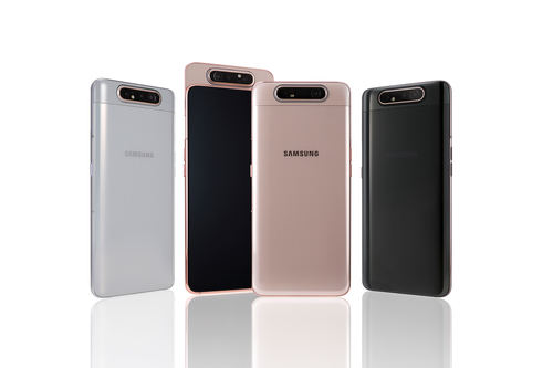 Samsung renueva su gama A con tres nuevos modelos: Galaxy A20e, A40 y el sorprendente A80 con cámara retráctil y rotatoria
