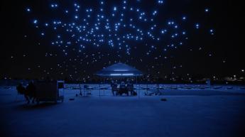 Mil drones decoran los cielos para celebrar el lanzamiento del nuevo Samsung Galaxy Book