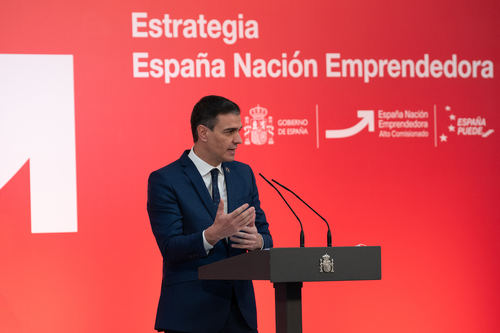 Sánchez presenta la Estrategia España Nación Emprendedora con 50 medidas