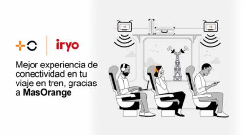 MasOrange mejora la conectividad en los trenes iryo con una solución innovadora