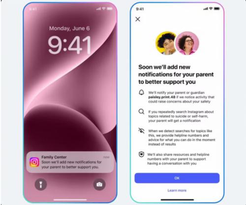 Instagram avisará a los padres si un menor busca de forma insistente términos sobre suicidio o autolesión