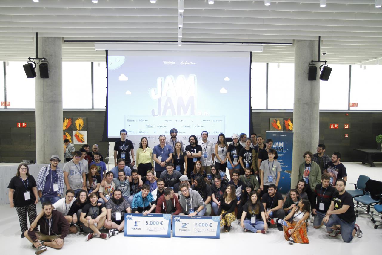 Participantes de la segunda Game Jam de Talentum de Telefónica