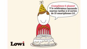 Lowi celebra su sexto aniversario con nuevas tarifas y regalos