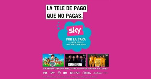 Yoigo regala Sky a todos sus clientes hasta final de año
 