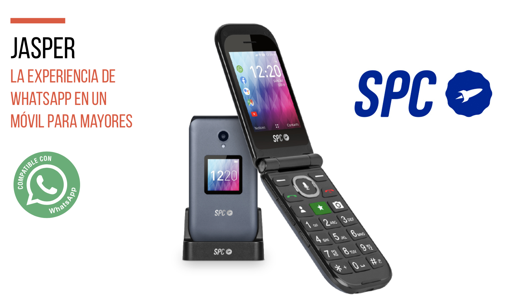 SPC lanza Jasper, su primer feature phone con WhatsApp