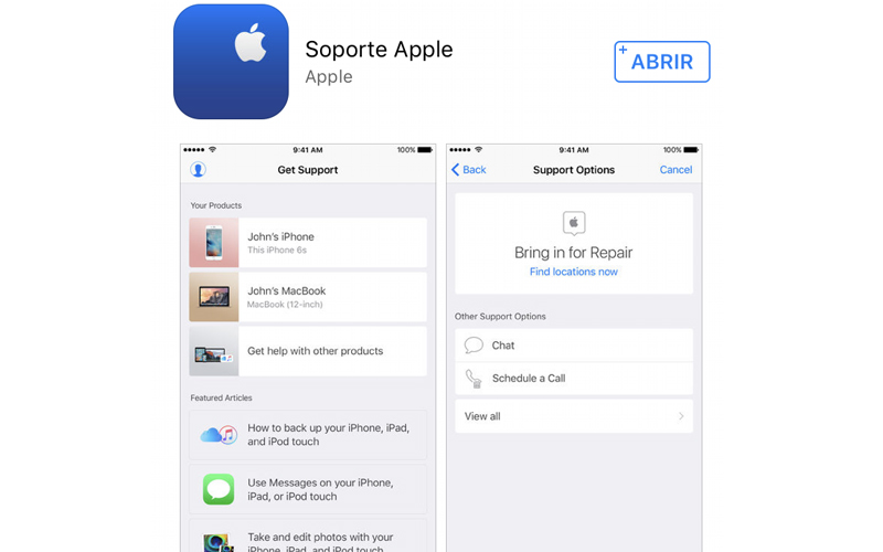 Nueva app Apple Support llega a España como “Soporte Apple”