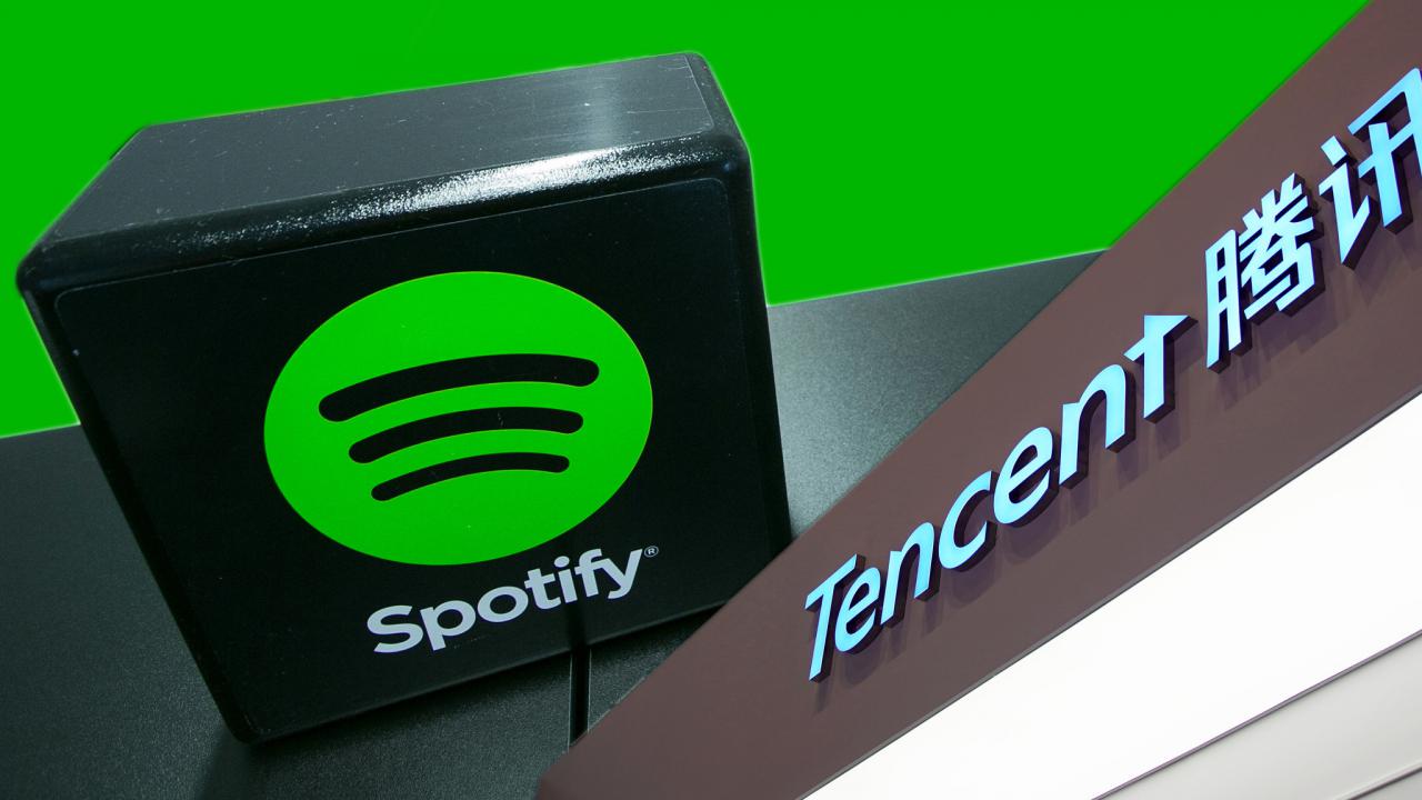 Spotify y Tencent acuerdan inversión mutua para sus negocios musicales