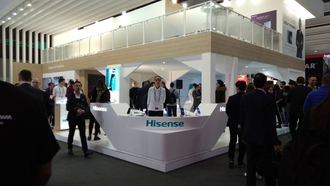 Stand de Hisense en el Mobile World Congress 2018