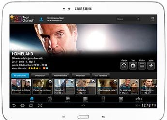 Las tabletas Samsung Galaxy permiten acceso a televisión de pago gracias a la App “Companion” de TotalChannel