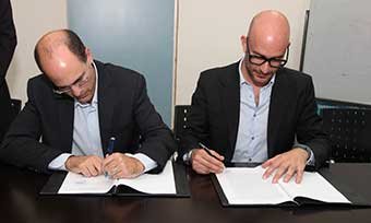 Carlos Domingo, presidente y CEO de Telefónica I+D y Avi Hasson,jefe científic del Ministerio de Economía de Israel
