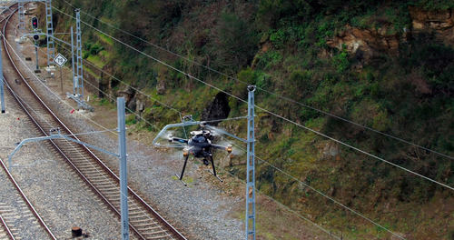 Telefónica implanta en Galicia una solución de drones 5G para inspecciones en remoto de las vías ferroviarias