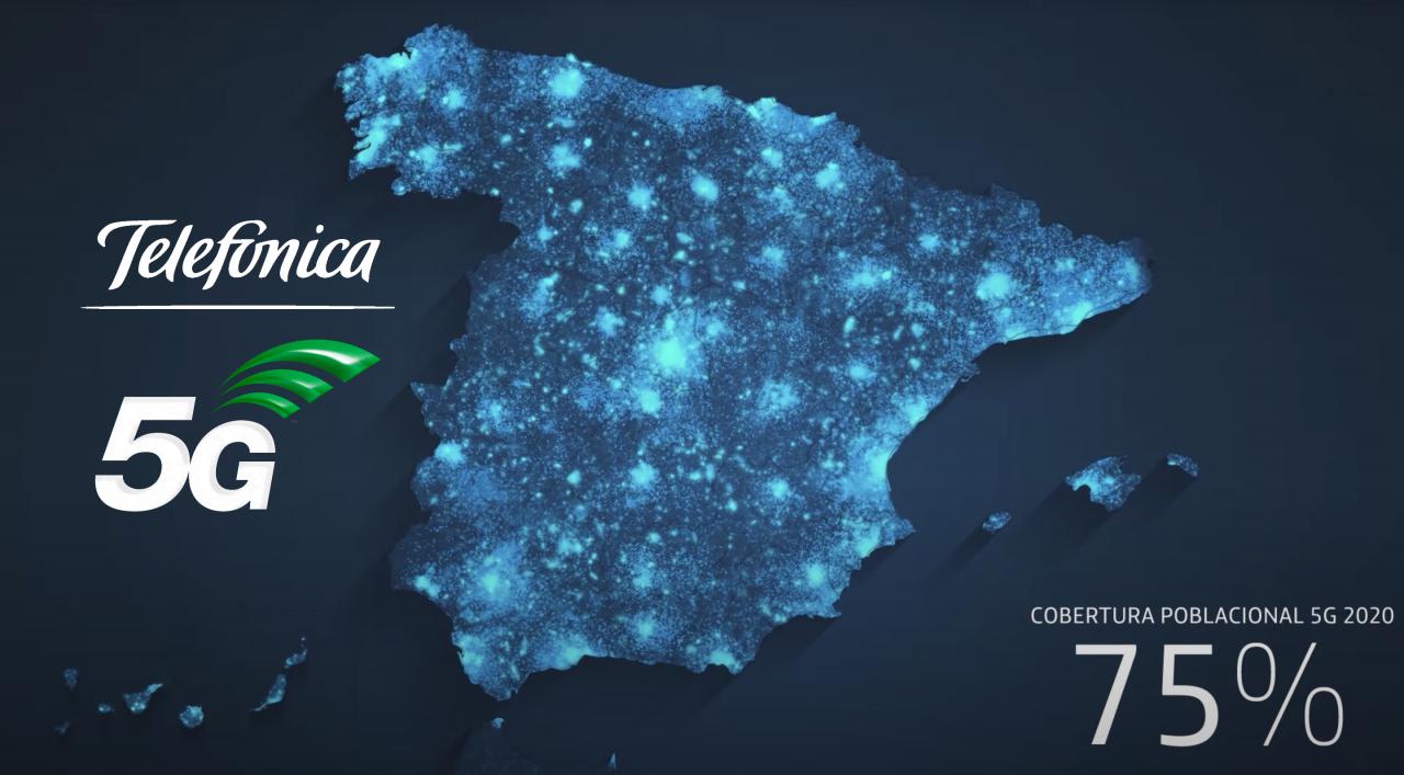 Telefónica supera sus objetivos y ya da cobertura 5G al 76% de España