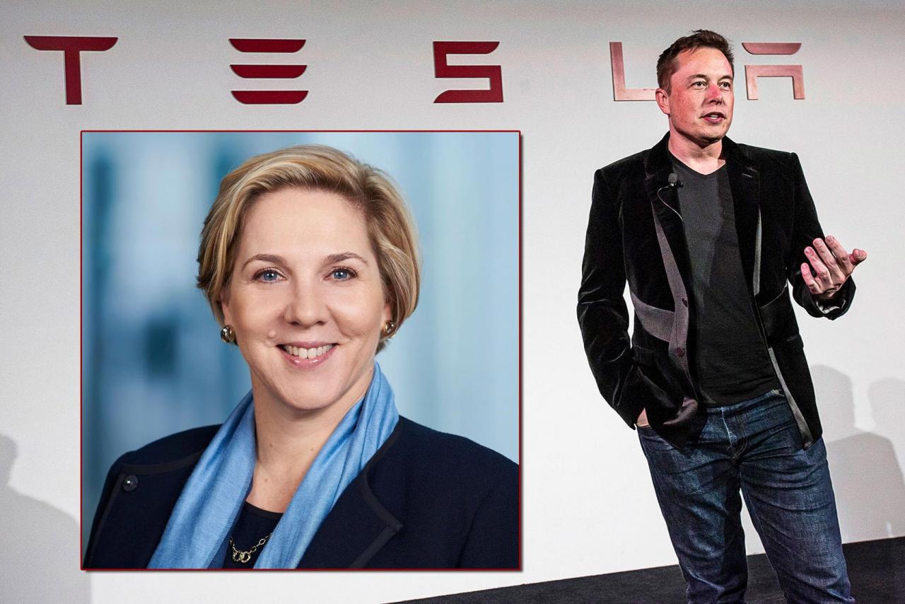 Robyn Denholm y Elon Musk