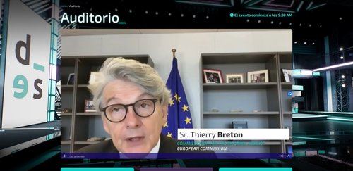 Breton pide aprovechar los planes de recuperación para impulsar la transformación digital en la Unión Europea