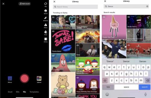 TikTok presenta Library para incluir GIFs, memes y clips en los vídeos