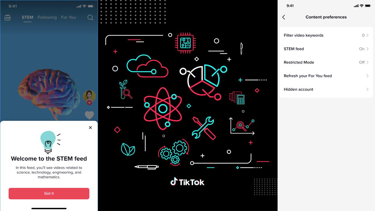 TikTok crea un feed para contenidos STEM en Europa