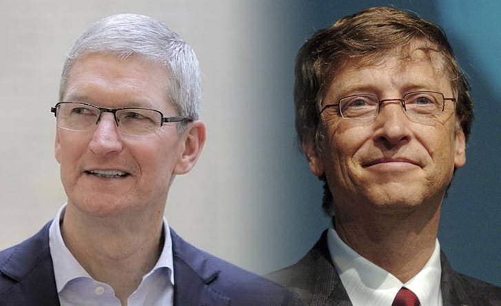 Hillary Clinton valoró a Tim Cook y Bill Gates para la vicepresidencia