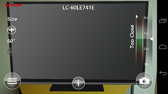 Una aplicación de Sharp para elegir el televisor de cada salón