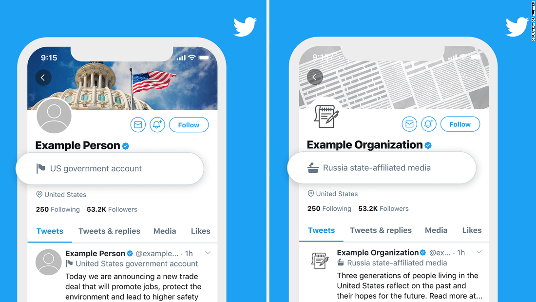 Twitter identificará las cuentas oficiales relacionadas con gobiernos
