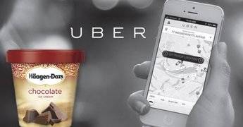 Uber lleva helados a sus usuarios