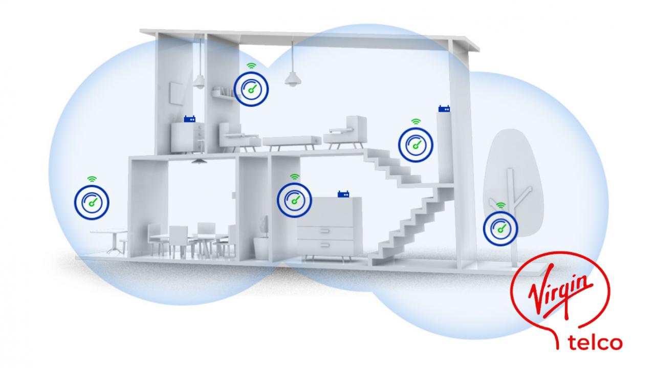 Virgin Telco lanza su servicio de WiFi Mesh para ampliar la cobertura en el hogar