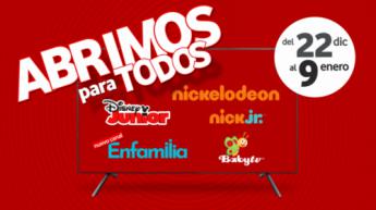 Vodafone regala canales de televisión infantiles y familiares por Navidad