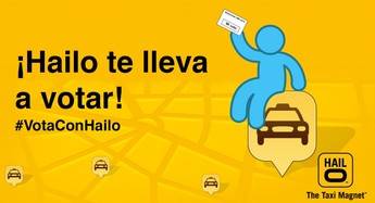 Hailo te invita a 5€ de taxi si vas a votar el domingo