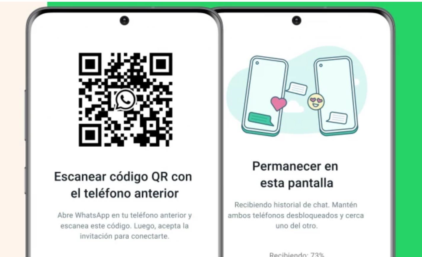 WhatsApp posibilita la transferencia del historial de chats entre smartphones mediante un QR